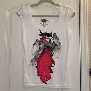 SMALL white top from THREADLESS - never worn!